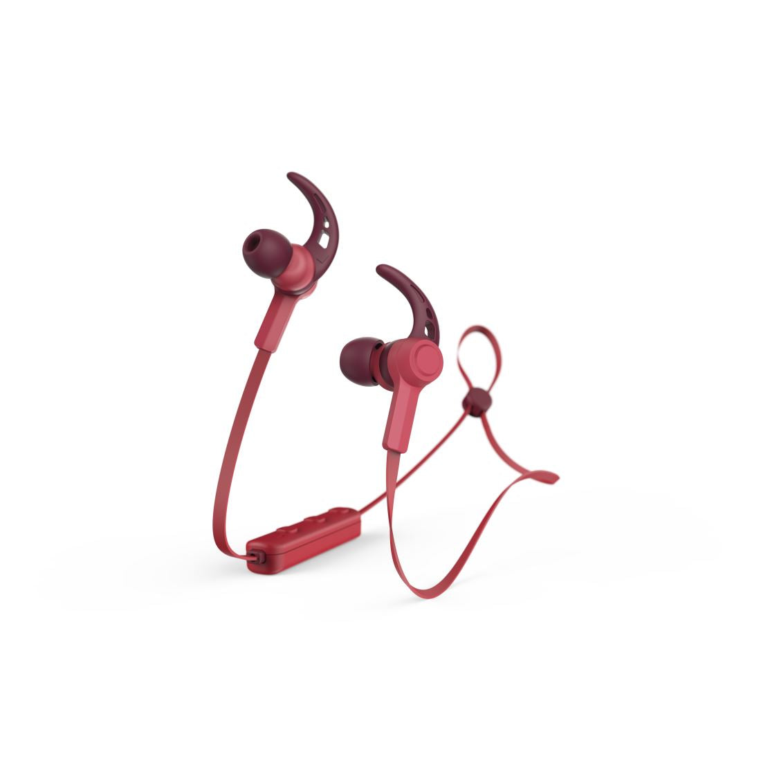 Hama Bluetooth� �Connect� headphones chili pepper red ,in-ear,micro ,ear-hook UK