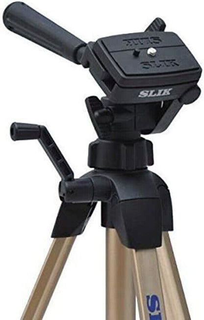 Slik F-153 Lightweight Aluminium Camera Tripod & 3 Way Head Kit  (UK Stock) BNIB