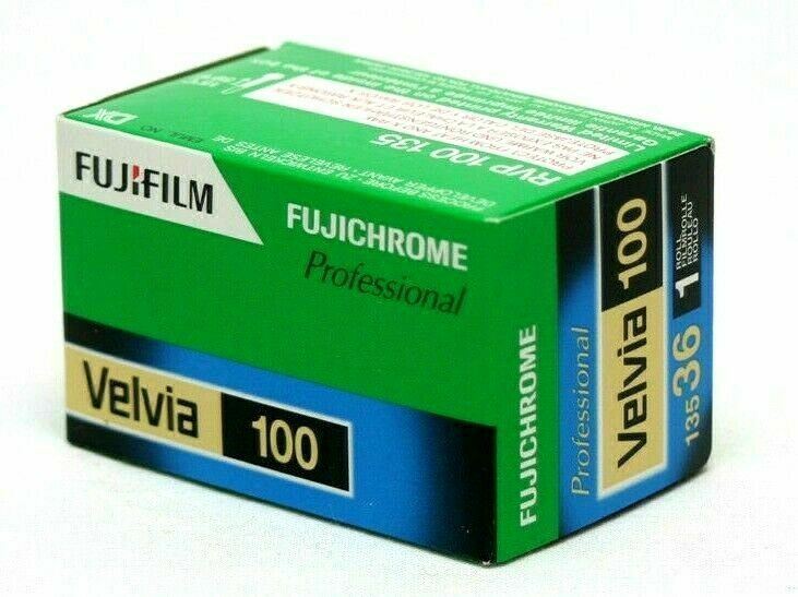 Fuji Velvia 100 asa 35mm Colour Slide reversal Film 36 exposures (UK Stock) BNIB