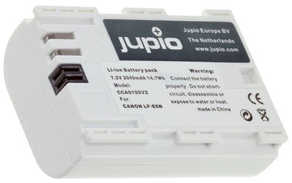 2x LP-E6N Batteries + USB Dual Charger Value Pack by JUPIO  (2040mAh) (UK Stock)