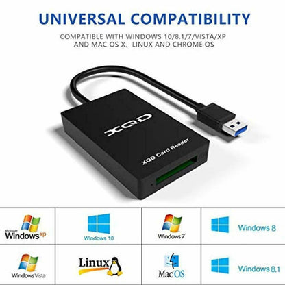 OEM USB 3.0 XQD Card Reader, Compatible Sony G/M Series USB Mark XQD (UK Stock)