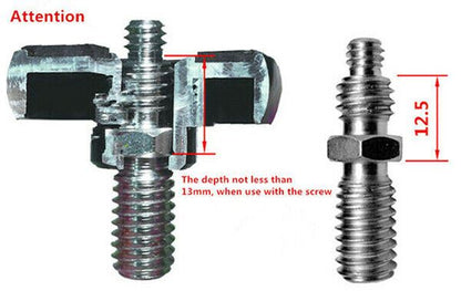 Kood 1/4" & 3/8" Reversible Tripod Screw Adapter for both Head Sizes (UK Stock)