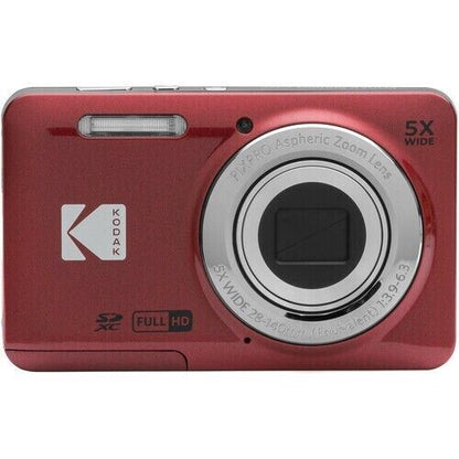 Kodak PIXPRO FZ55 16MP 5x Zoom Wide Angle Digital Camera - RED   (UK Stock) BNIB