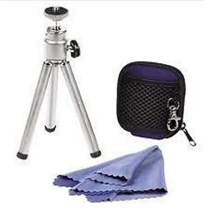 Mini Tripod 3 Part Accessory Kit Case & Cleaning Cloth HAMA 4044 (UK Stock) BNIP