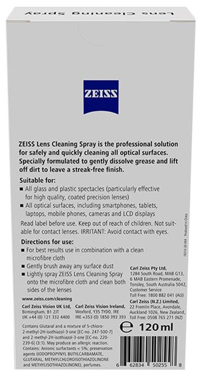 Zeiss Lens Glass Cleaning Spray 120ml x 2 Bottles #0603-379 (UK Stock) BNIP Twin