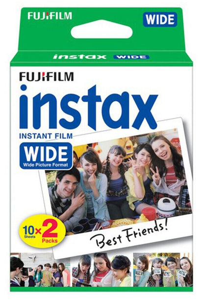 Fujifilm Fuji Instax Wide Instant Colour Film 20 Pictures (2 x 10 packs) Genuine