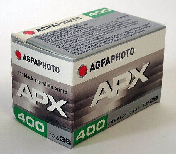 1 x Agfa APX 36 400 135mm Professional Black and White Film 36 exp. 400 ASA (UK)