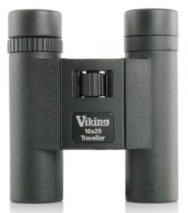 Viking Traveller 10 x 25 Compact Roof Prism Binocular Black (UK Stock) NEW #7462