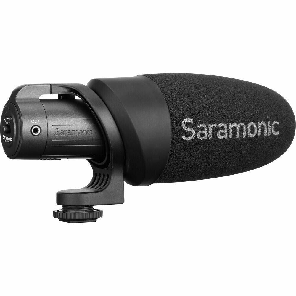 Shotgun Microphone Cam Mic by Saramonic Cam Mic + Camera-Mount  (UK Stock)  BNIB