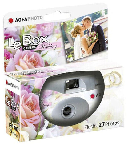 12x Agfa LeBox WEDDING edition Disposable Camera + Flash 27exp SUC (UK) BNIP NEW