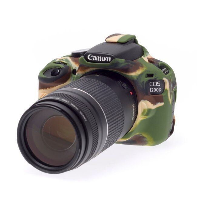 EasyCover Silicone Skin Soft Case Canon EOS 1200D in Camouflage UK Stock BNIB