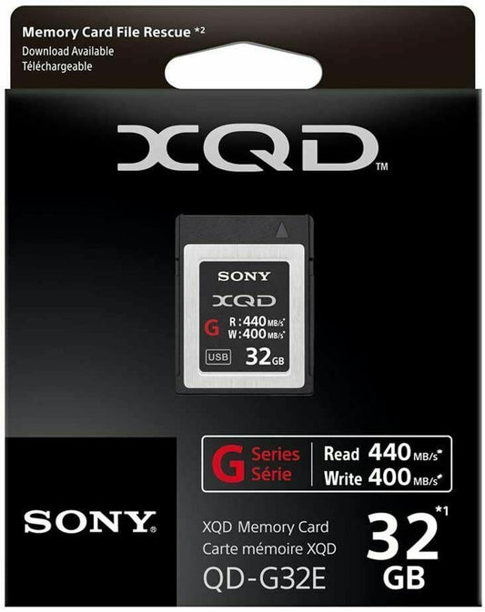 Genuine Sony G Series 32GB XQD Memory Card 440MB/s (UK Stock) BNIP original