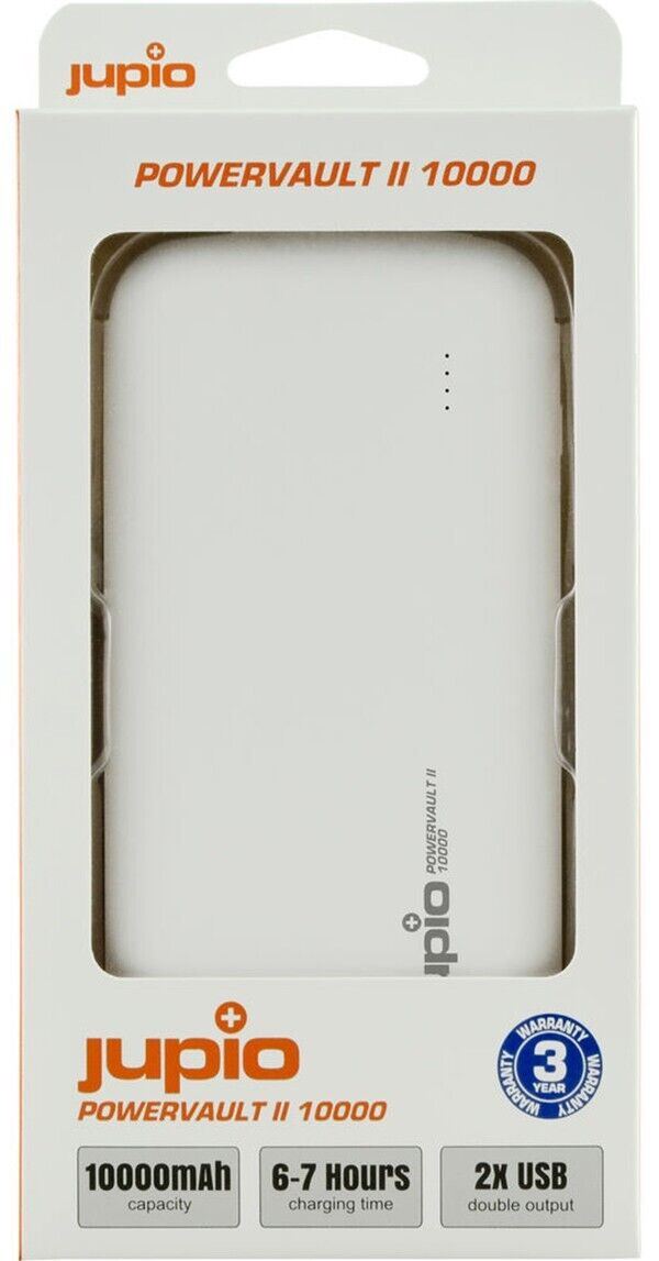 Jupio Power Vault II 10000 mAh Portable Charger Power bank Pack USB-A  Micro USB