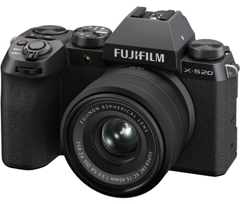 FUJIFILM X-S20 Mirrorless 26.1 MP Camera + 15-45mm Lens in Black (UK Stock) BNIB