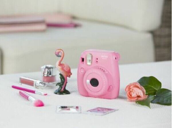 Fuji film Instax Mini 9 Instant Camera in Flamingo Pink (UK Stock) BNIB   Instax