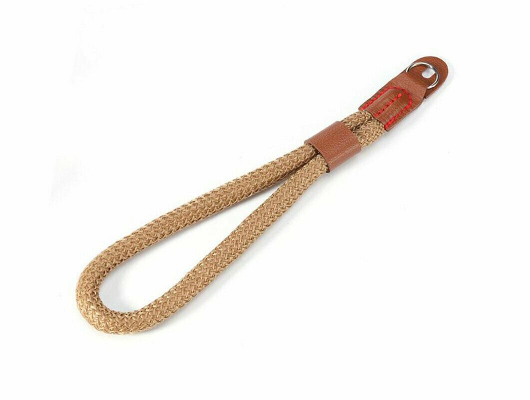 Rope style Wrist Strap for DSLR ILCE PRO Compact Camera in Tan (UK Stock) BNIP