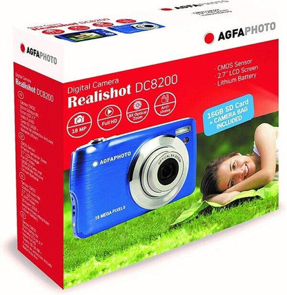 Agfa Photo Realishot DC8200 Digital Camera Blue + Case & 16Gb SD Card  (UK) BNIB