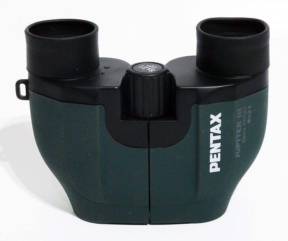 Pentax 8 x 21 Jupiter III Porro Prism Compact Binoculars Green  #51036 (UK) Demo