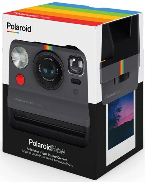 Polaroid Now i?Type Instant Camera + 2 Lens AF system in Black & Grey (UK)  BNIB