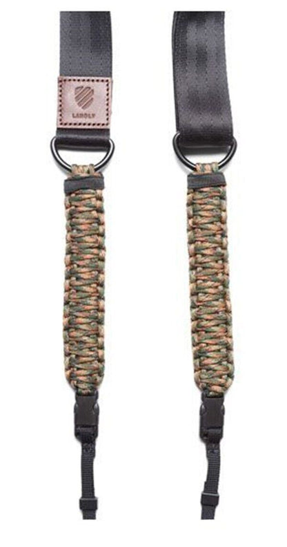 Langly Paracord +Webbing Camera Strap in Camo & Black #LANSSCAMO (UK Stock) BNIP