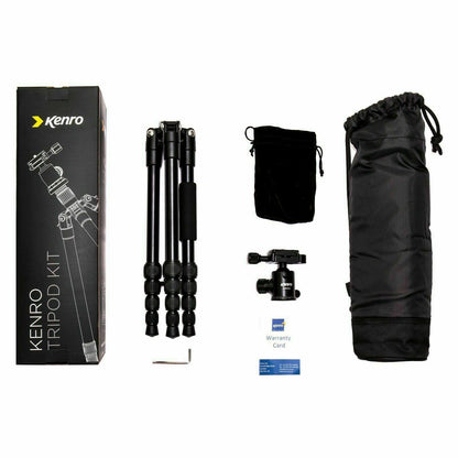 Kenro Karoo Small Compact Aluminium Standard Travel Tripod KENTR103 (UK Stock)