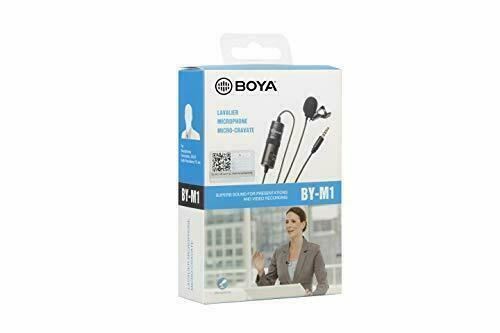 Boya BY-M1 V1 Omni Directional Lavalier Microphone for 3.5mm Jack (UK Stock) NEW