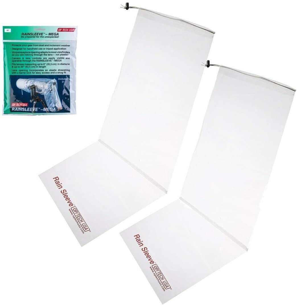 Optech Rainsleeve Mega Pack of 2 Lens Protection from Dust Weather BNIB UK Stock