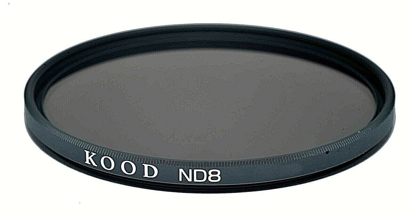 Kood High Quality 49mm ND8 Neutral Density 3 Stops Slim Optical Glass Filter