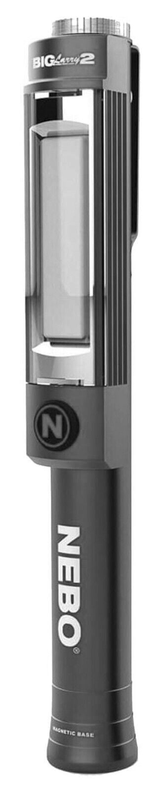 Nebo Big Larry 2 500 Lumen LED Torch + Work light in GREY  COB FL-1 LED (UK) NEW