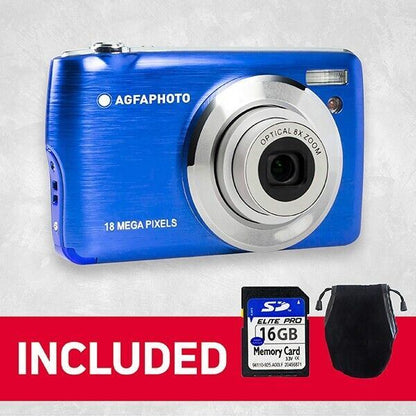 Agfa Photo Realishot DC8200 Digital Camera Blue + Case & 16Gb SD Card  (UK) BNIB