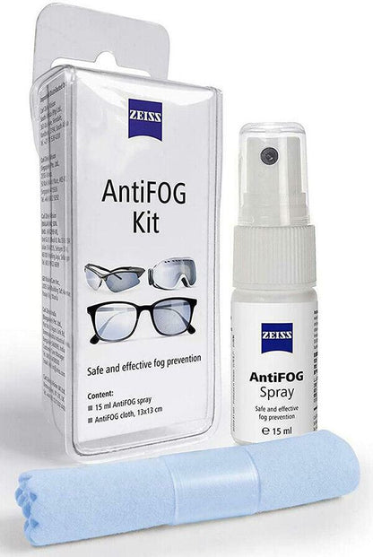 Zeiss Anti-Fog Kit with 15ml Spray and Treated Cloth (UK Stock) BNIP   #2398-807