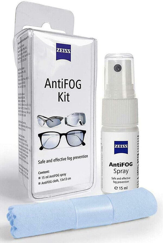 Zeiss Anti-Fog Kit with 15ml Spray and Treated Cloth (UK Stock) BNIP   #2398-807