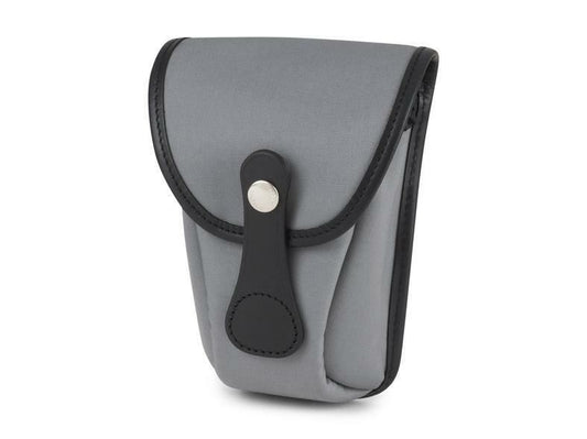 Billingham Avea 7 Compact End Pouch Pocket - Grey Canvas / Black Leather (UK)