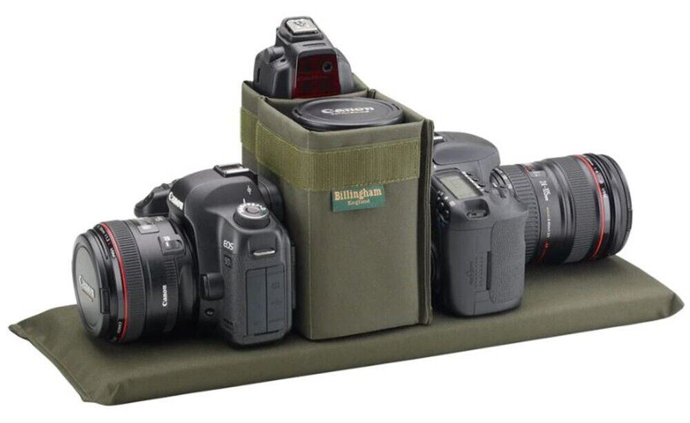 Billingham 555 Mk. II Extra Large Camera / DSLR Bag  in Sage with Chocolate Trim