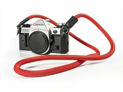 Camera Strap for DSLR ILCE PRO in deep Red Mountain Rope style  (UK Stock)  BNIP