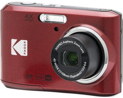 Kodak PIXPRO FZ45 16MP 4x Zoom Wide Angle Digital Camera in RED (UK Stock)  BNIB