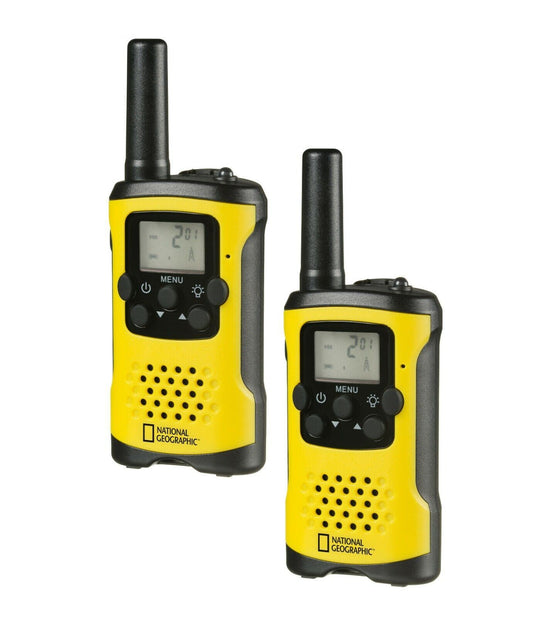 National Geographic FM Walkie Talkie - 6 Km Range 2 piece set (UK Stock) 9111400