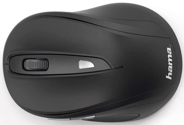 Hama MW-400 Optical Wireless 6-Button USB Ergonomic Mouse in Black #182626 (UK)