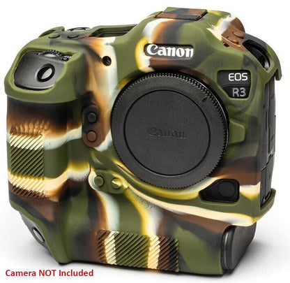 EasyCover Silicone Skin Soft Case Cover Protector Canon EOS R3 - Camouflage (UK)