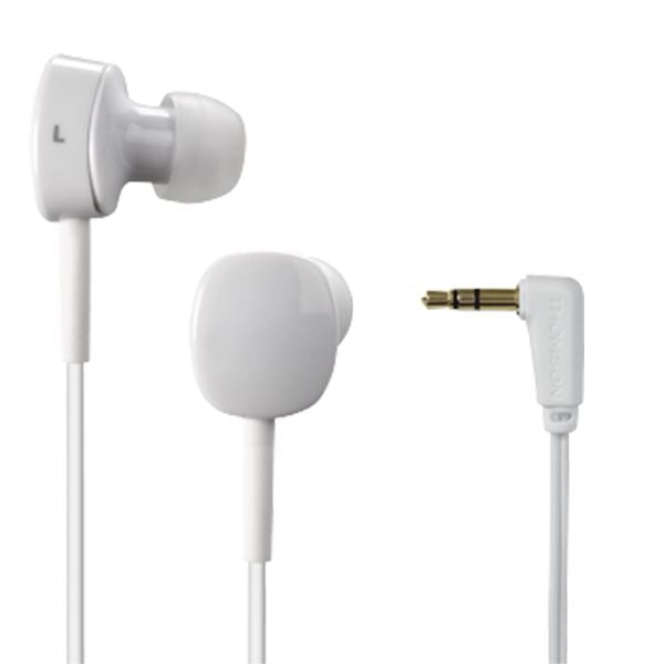 Earphones Headphones in White by Thomson EAR3056W In-Ear #132620 (UK Stock) BNIP