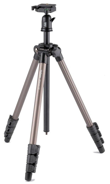 Velbon Sherpa 50 Aluminum Tripod + QHD-33M Ball & Socket Head with Case (UK) NEW