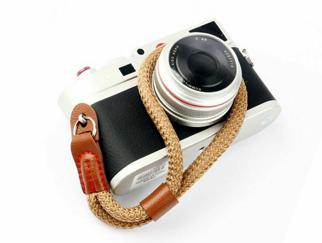 Rope style Wrist Strap for DSLR ILCE PRO Compact Camera in Tan (UK Stock) BNIP