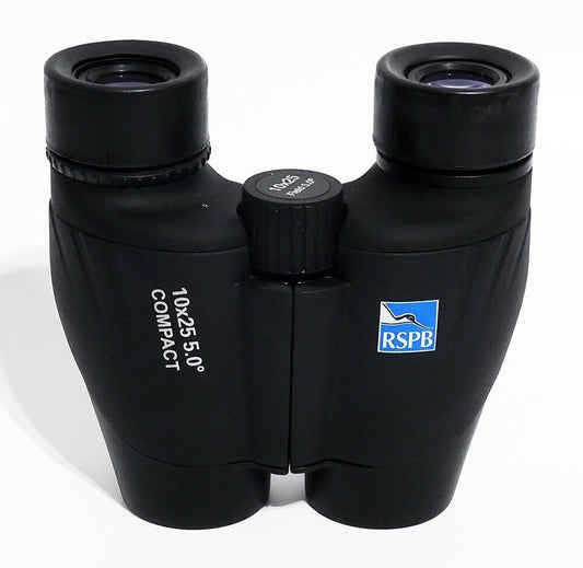 RSPB 10 x 25 Compact Porro Prism Binoculars in Black (UK Stock) BNIB Royal Socie