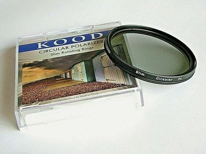 KOOD 37mm CIRCULAR POLARISING POLARISER FILTER CPL Pro Slim Frame  (UK Stock) 37