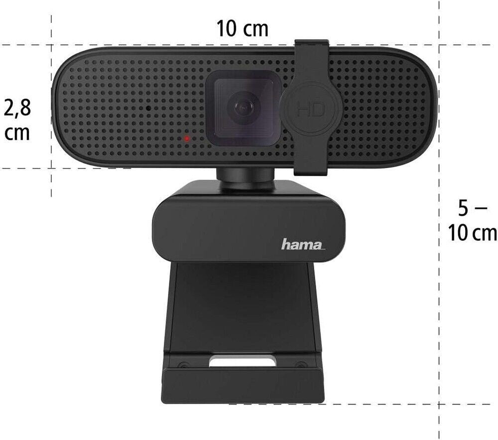 Hama"C-400" PC HD Webcam 1080 p with Microphone + Lens Cover #139991  (UK Stock)