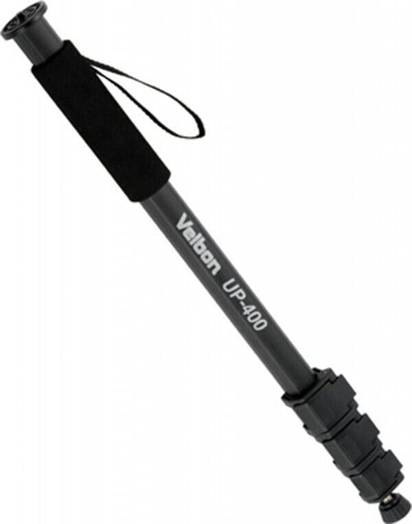 Velbon UP-400 Aluminium Monopod in Black (UK Stock) #2285 BNIP + Wrist Strap NEW