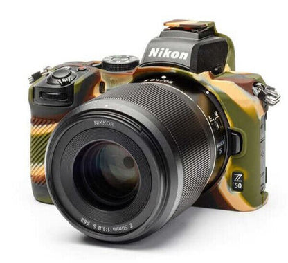 EasyCover Silicone Skin Soft Case Cover Protector Nikon Z50 - CAMO Camouflage UK