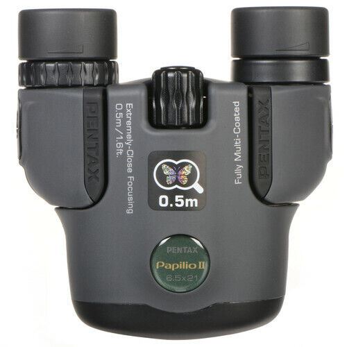 Ricoh Pentax 6.5 x 21 Papilio II Porro Prism Close Focus Binoculars  #62001 (UK)