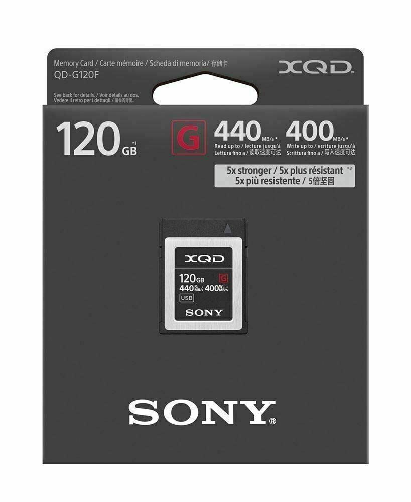 Genuine Sony G Series 120GB XQD Memory Card 440MB/s (UK Stock) BNIP