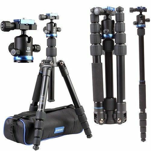 Benro iFOTO 5 Section Aluminium Travel Tripod - Holds 8KG # FIF19AIB0 (UK Stock)